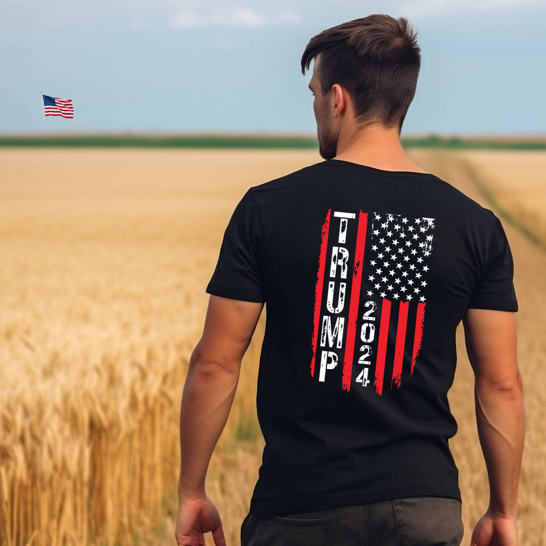 Trump Flag 2024 Short Sleeve Tee #20242