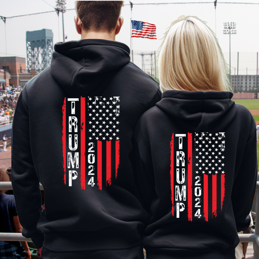 Trump Flag Pullover Hoodie #H20242