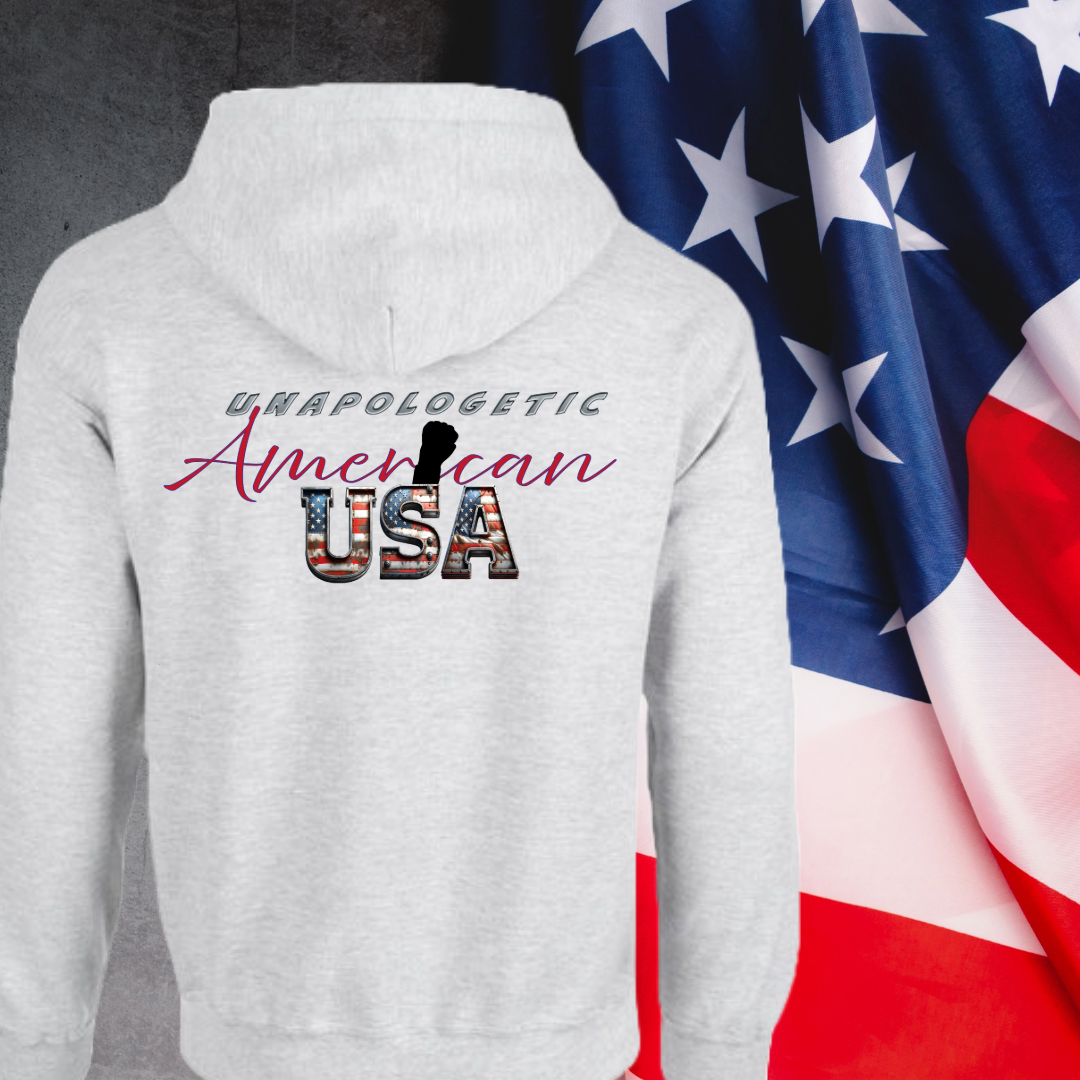 Unapologetic American Graphic Pullover Hoodie #H202414